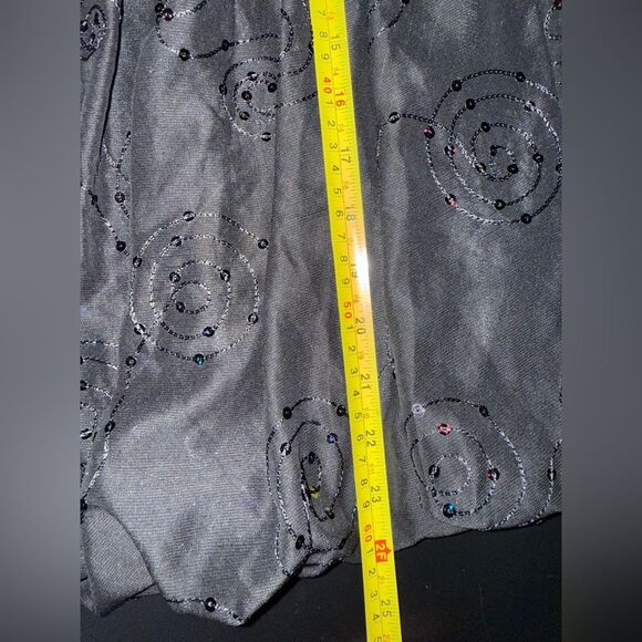VTG Forever 21 XXI Sweater Tube Top Tunic Babydoll Embroidered sequins Y2K Top M - Picture 7 of 7